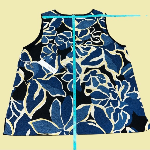 Chico’s Traveler Floral Shell Tank Top NWT - Picture 7 of 8